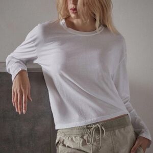 JAMES PERSE VINTAGE BOXY TEE WHITE 0/XS